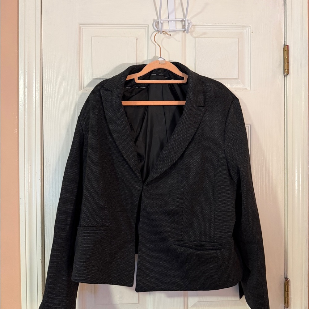 Calvin Klein Black Tailored Blazer